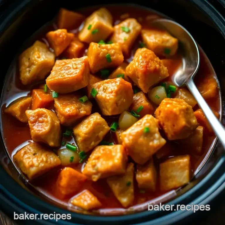 Slow Cooker Mediterranean Chicken & Chickpea Stew presentation