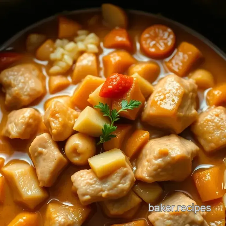 Slow Cooker Mediterranean Chicken & Chickpea Stew
