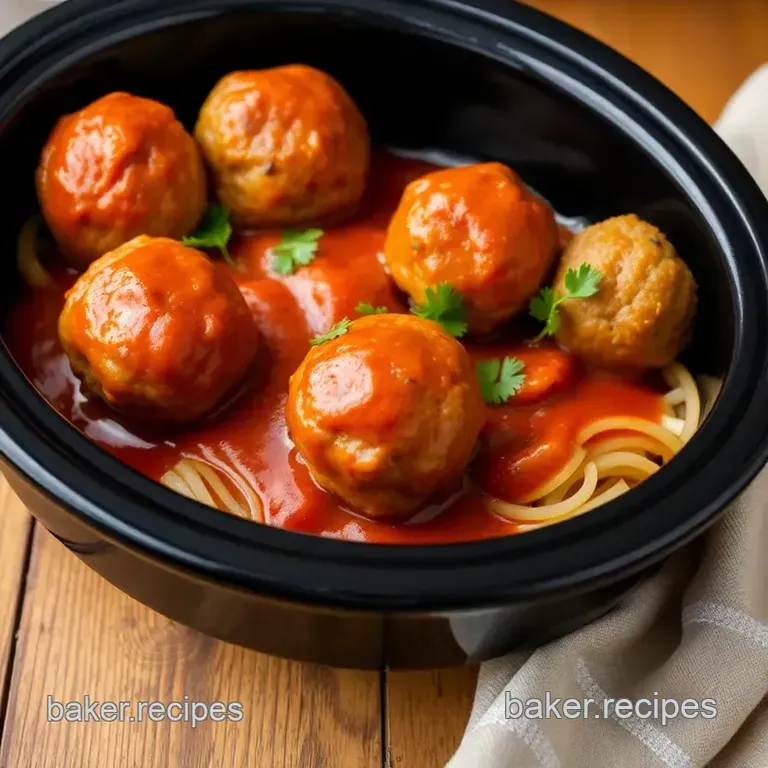 Slow Cooker Turkey Meatballs - Healthy Delight presentation
