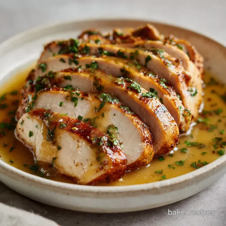 Turkey and Gravy: Slow-Roasted Breast with Silky Gravy presentation