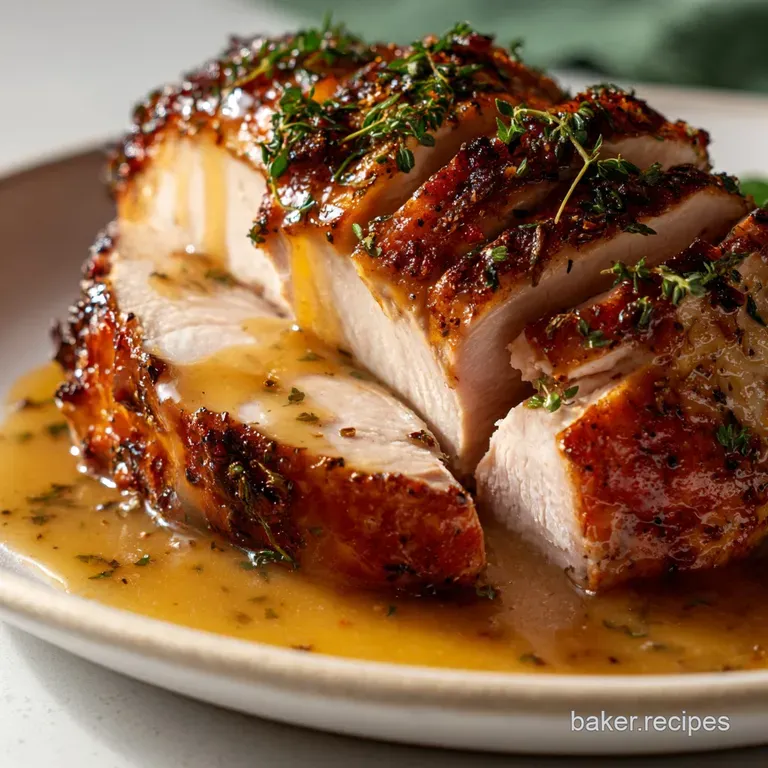 Turkey and gravy: Slow-Roasted Breast with Silky Gravy