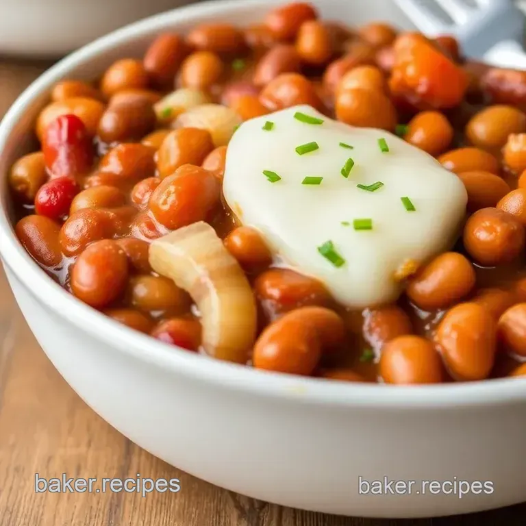 Smoked Baked Beans presentation