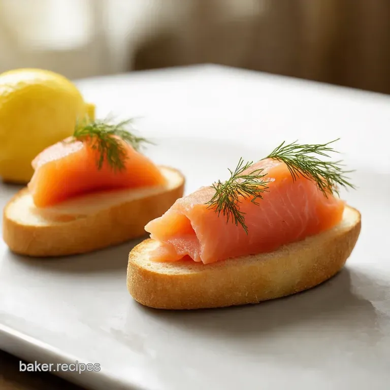 Smoked Salmon Dill Cream Cheese Crostini