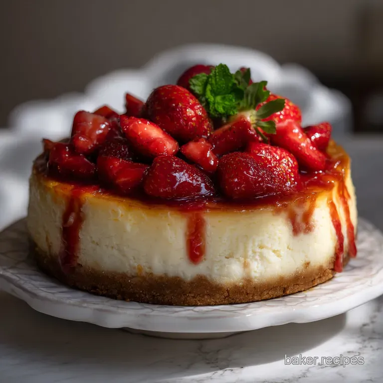 Strawberry Cheesecake: Smooth Silky Baked Edition