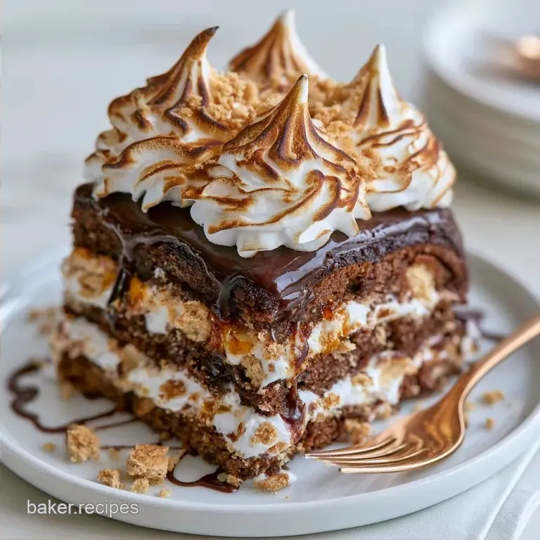 No-Bake Smores Icebox Cake: Rich and Creamy