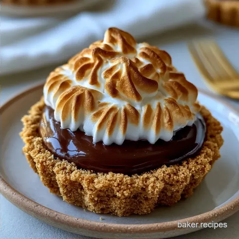 Smores In A Cup with Graham Cracker Crust