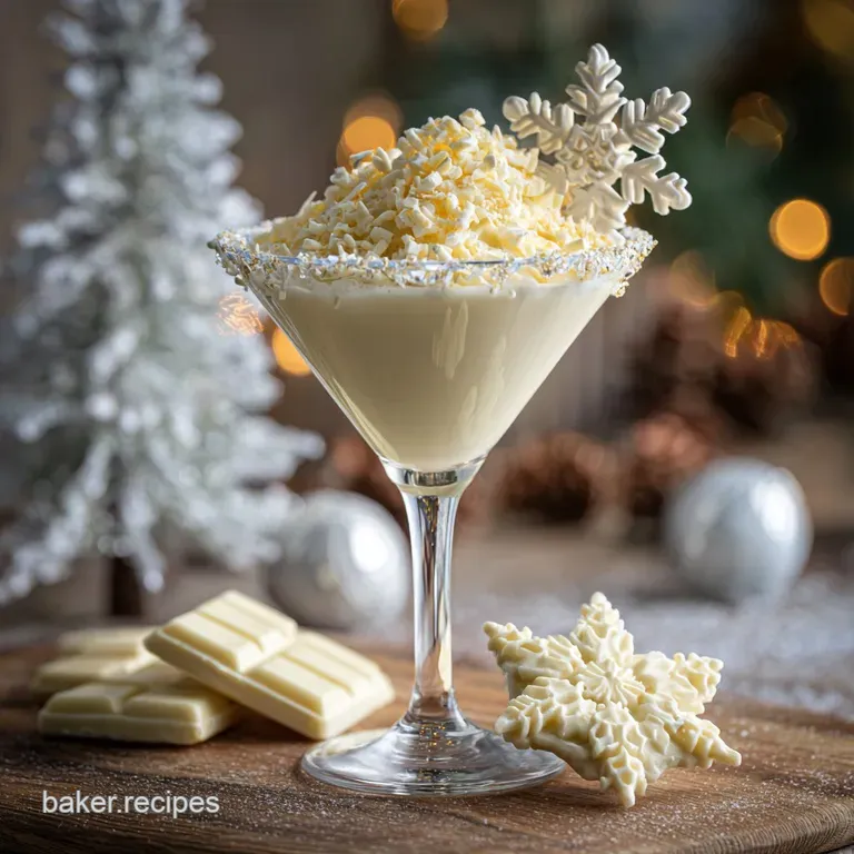 Snowflake Martini: Creamy White Chocolate
