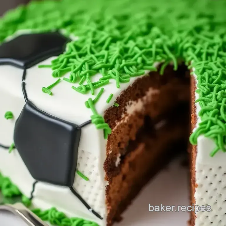 Soccer Cake presentation