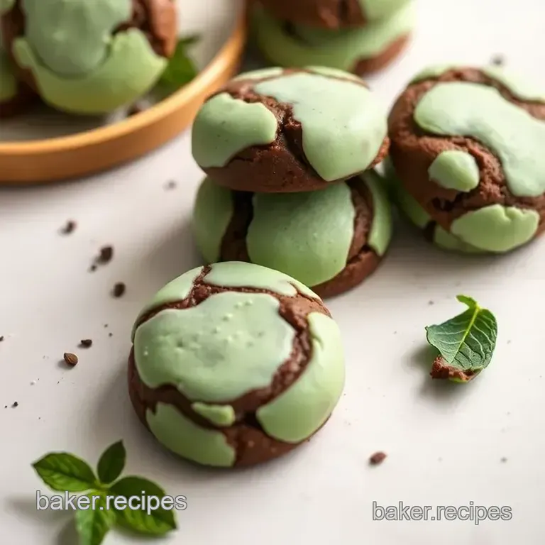 Soft Andes Mint Chocolate Cookies presentation