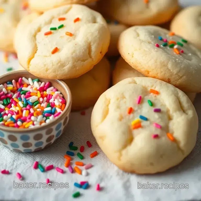 Bake Soft Sugar Cookies with Colorful Sprinkles presentation
