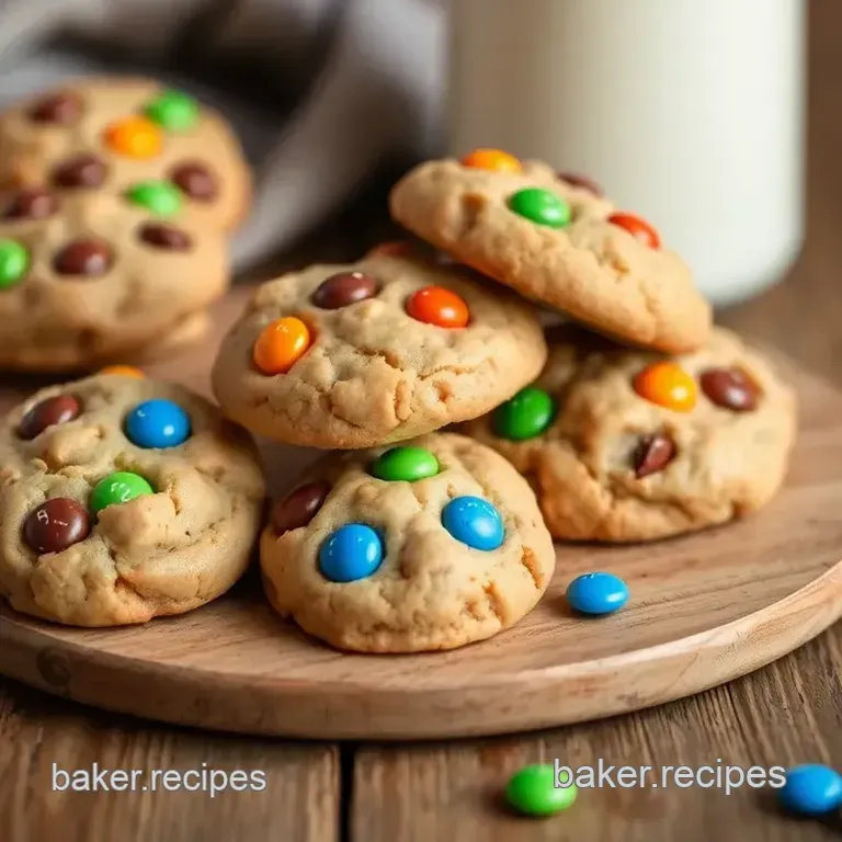 Bake Peanut Butter M&M Cookies | Soft & Chewy presentation