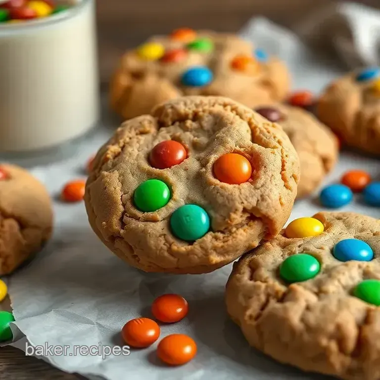 Bake Peanut Butter M&M Cookies | Soft & Chewy
