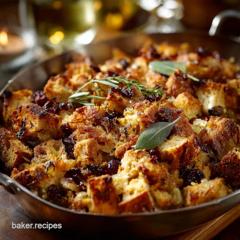 Thanksgiving Sourdough Stuffing with Brown Butter Sage and Pecans