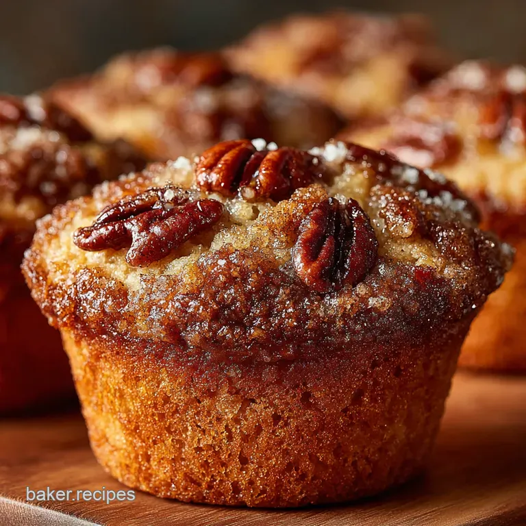 Southern Comfort Pecan Pie Muffins presentation
