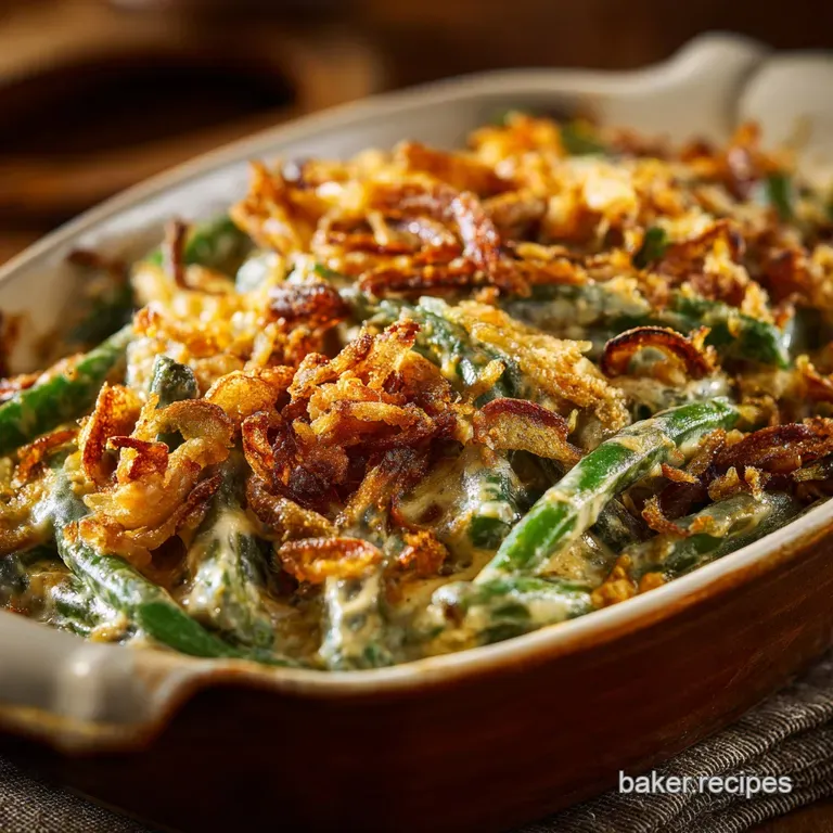 Southern Green Bean Casserole: the Ultimate Creamy Homemade Job presentation