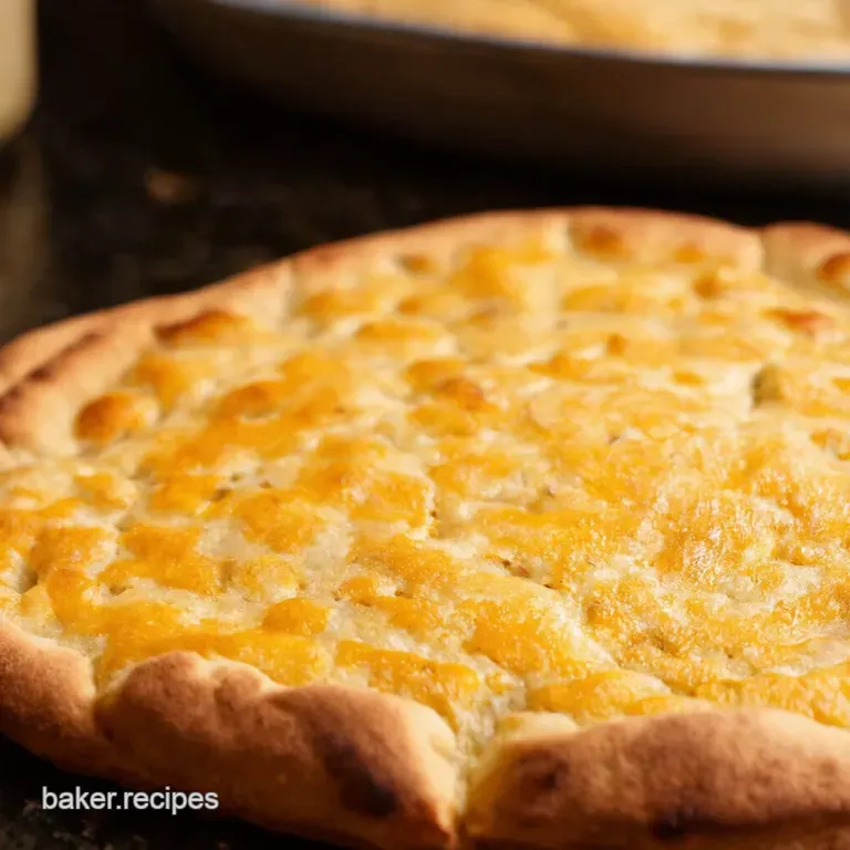 Speedy Cheesy Garlic Flatbread presentation