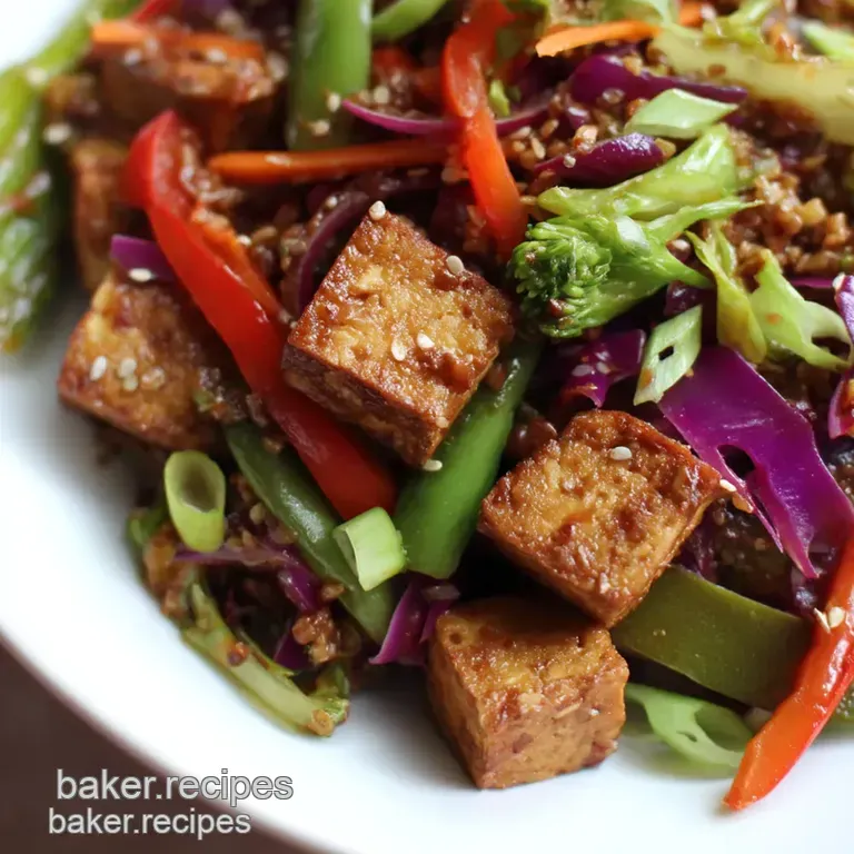 Speedy & Saucy Tofu Stir-Fry presentation