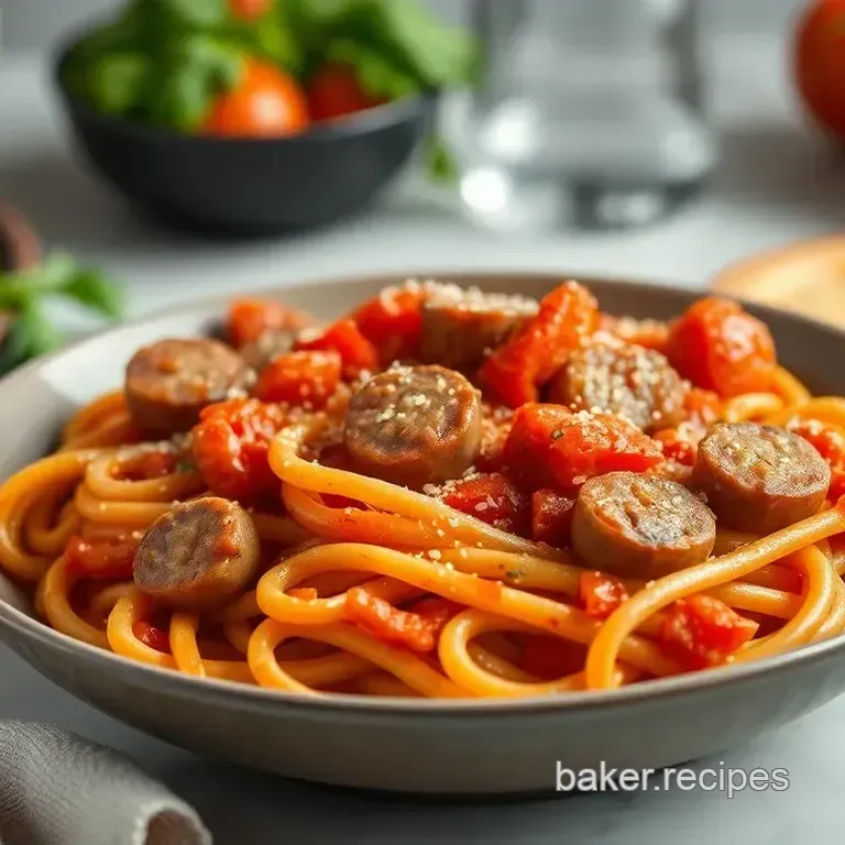 Speedy Sausage & Tomato Pasta: Dinner in a Flash!
