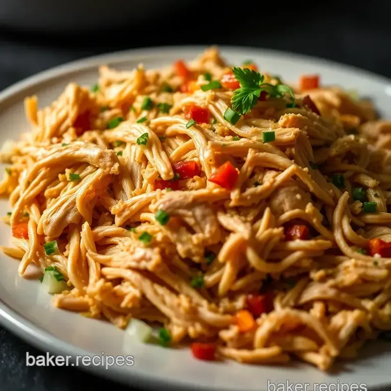 Speedy Southwestern Shredded Chicken presentation