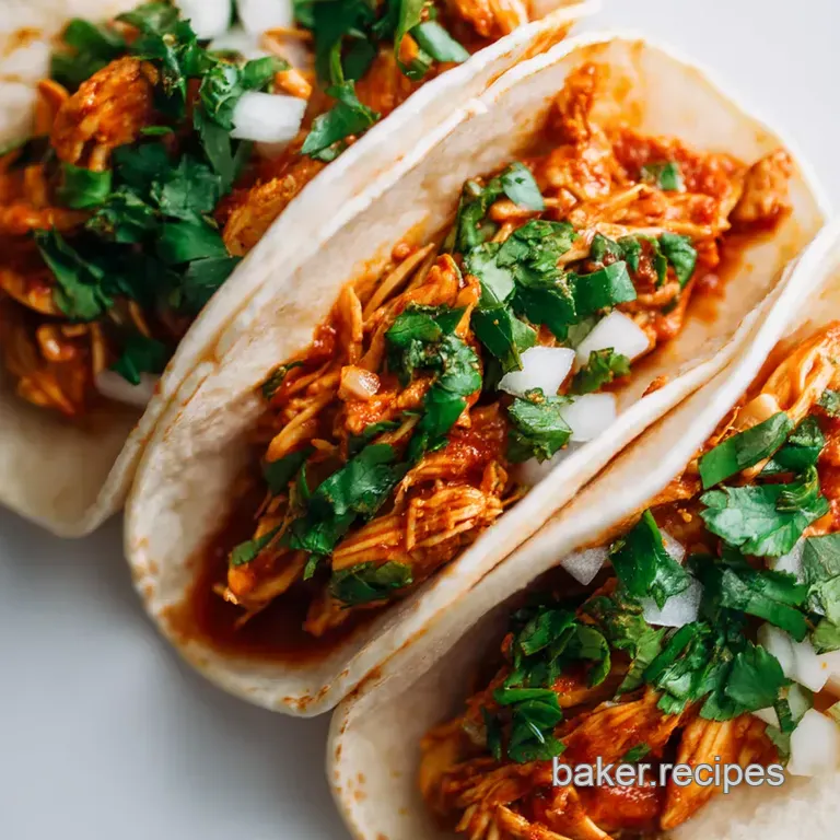 Speedy Weeknight Instant Pot Chicken Tacos presentation