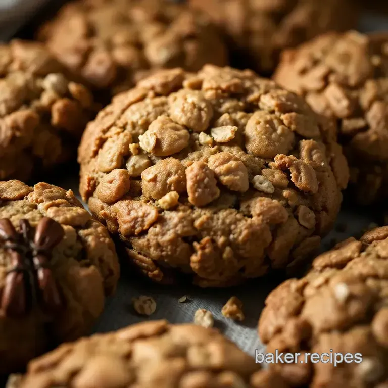 Spiced Apple & Walnut Oatmeal Cookies presentation