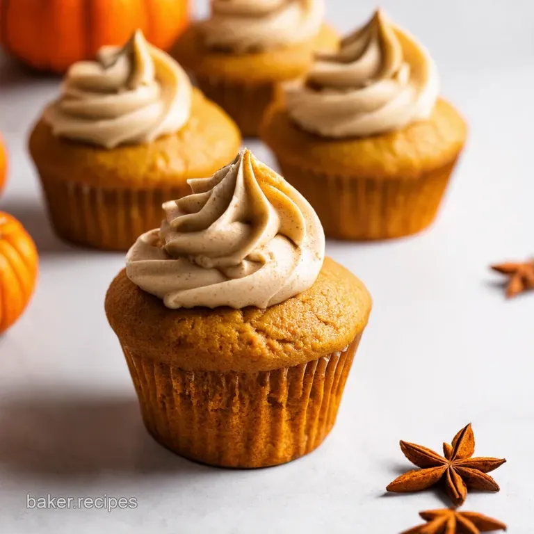 Spiced Pumpkin Cupcakes with Dreamy Cream Cheese Frosting