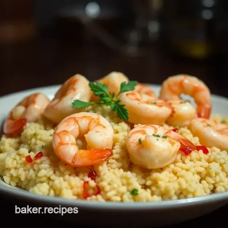 Easy 30 Minute Dinner Ideas: Spicy Garlic Shrimp with Lemon Couscous
