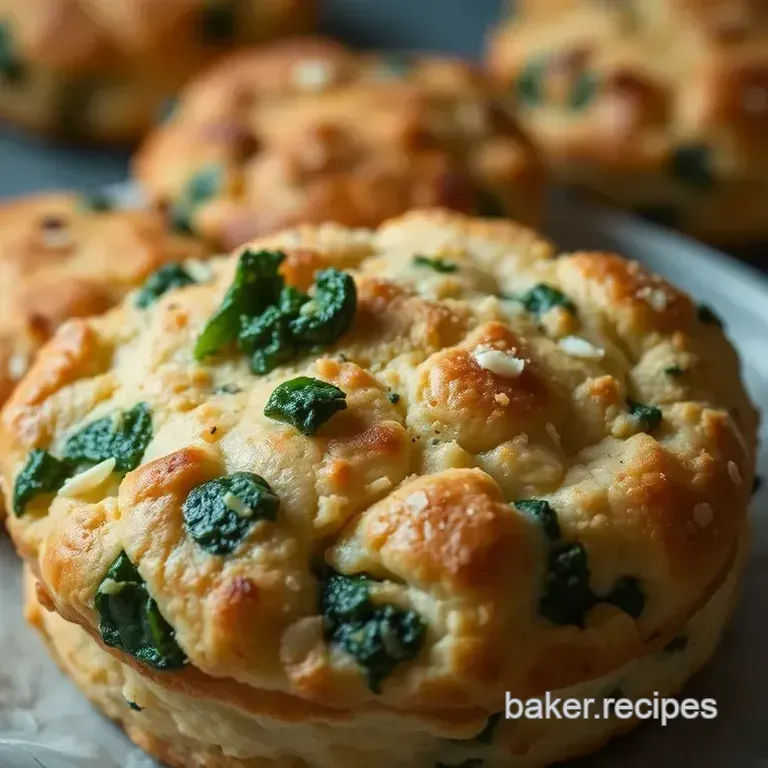 Spinach and Blue Cheese Biscuits