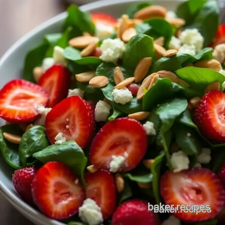 Spinach and Strawberry Salad: a Delightful Spring Treat presentation