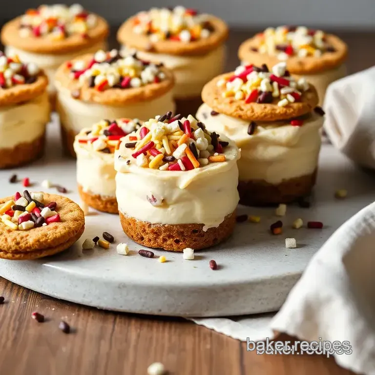 Sprinkle Cheesecake Cookie Cups: Delightful Bites of Joy presentation