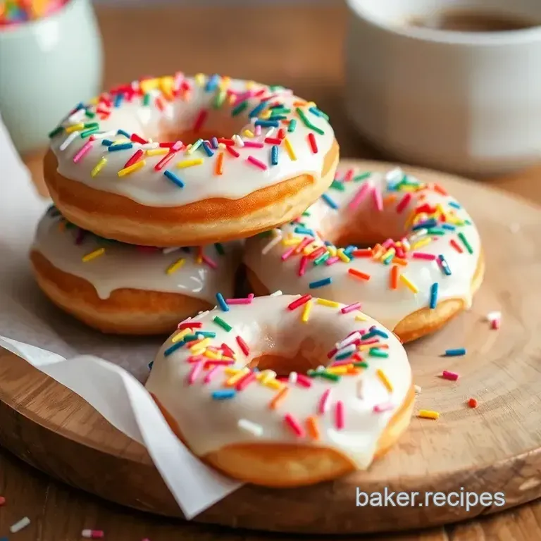 Rainbow Sprinkle Baked Donuts: a Fun and Festive Treat presentation