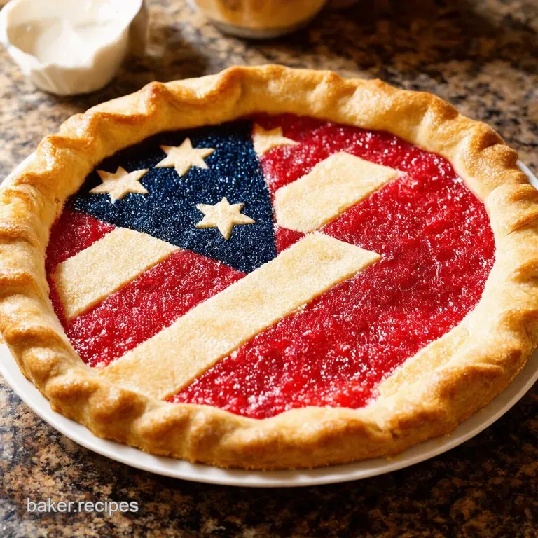 Starspangled Berry Pie an American Flag Masterpiece presentation
