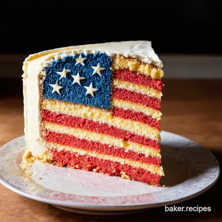 Starspangled Celebration Cake presentation
