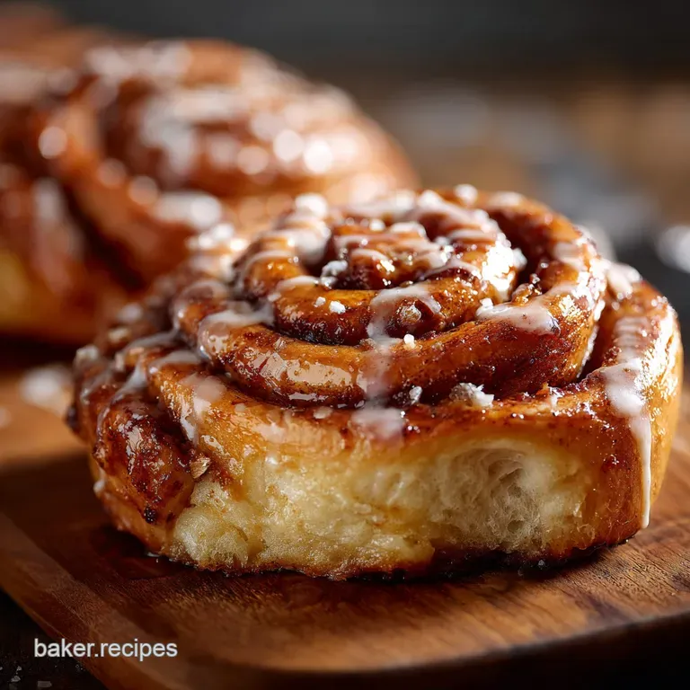 The Ultimate Sticky Cinnamon Buns with Cream Cheese Glaze presentation