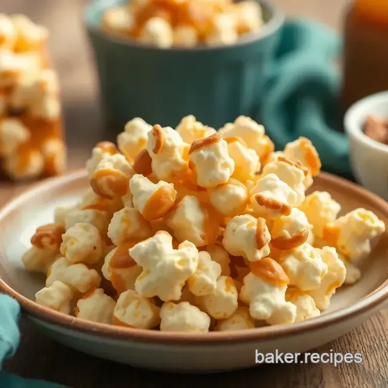 Easy Popcorn Peanut Butter Caramel Treat: A Family Favorite Snack Popcorn Peanut Butter Caramel Treats: A Crunchy Sweet Delight