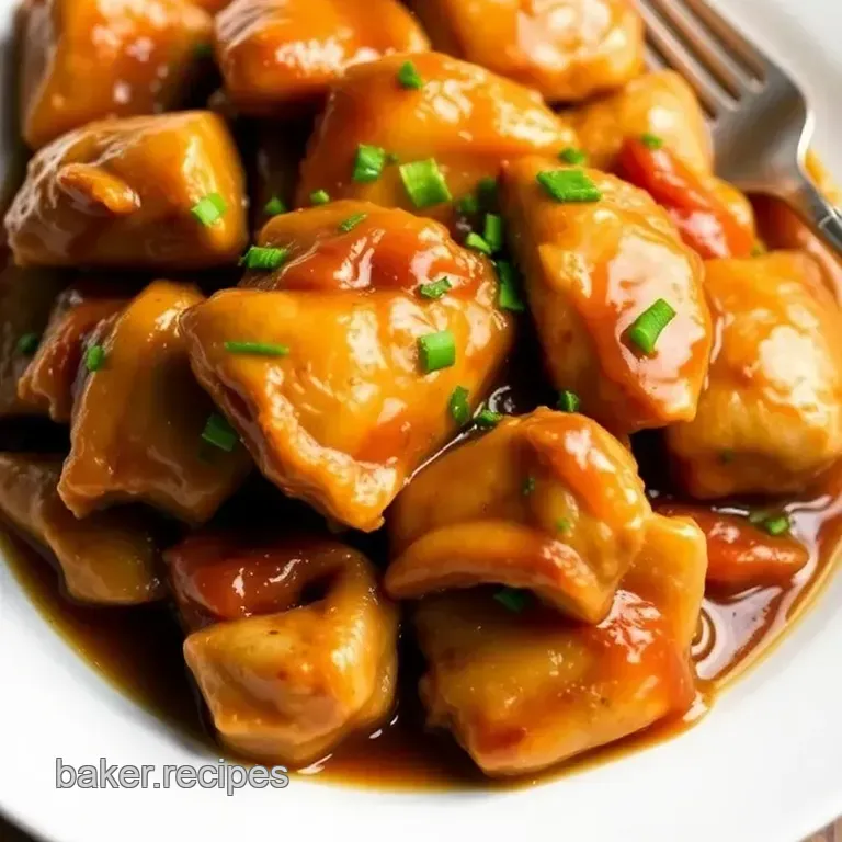 Sticky & Sweet: Slow Cooker Honey Garlic Chicken presentation
