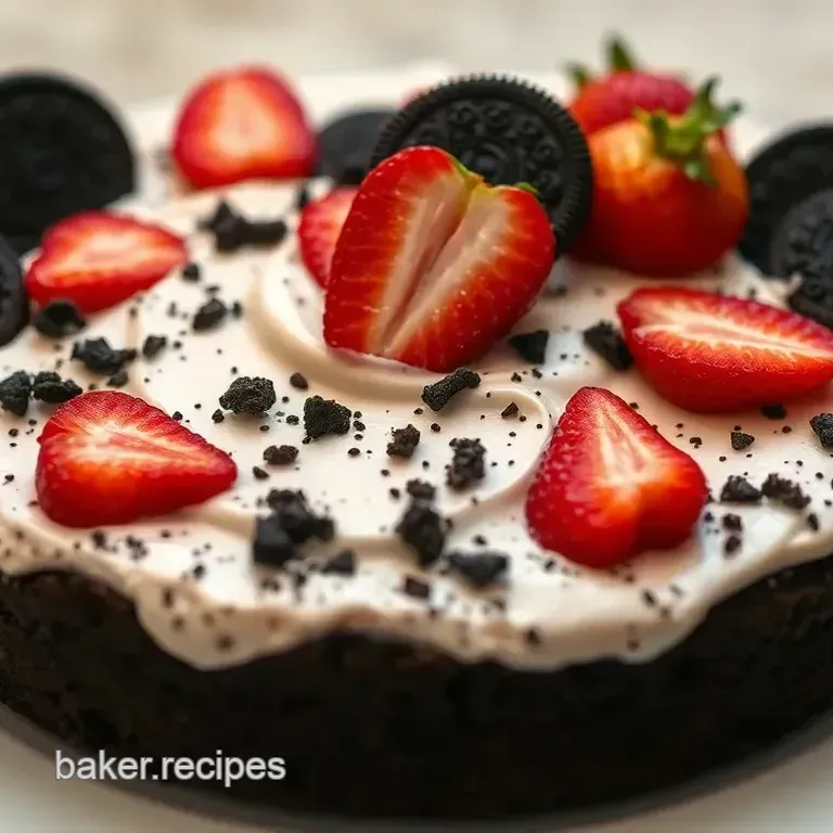 Strawberry Oreo Dream Cake