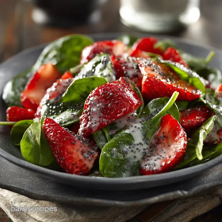 Strawberry Spinach Salad with Poppy Seed Dressing the Ultimate Classic presentation