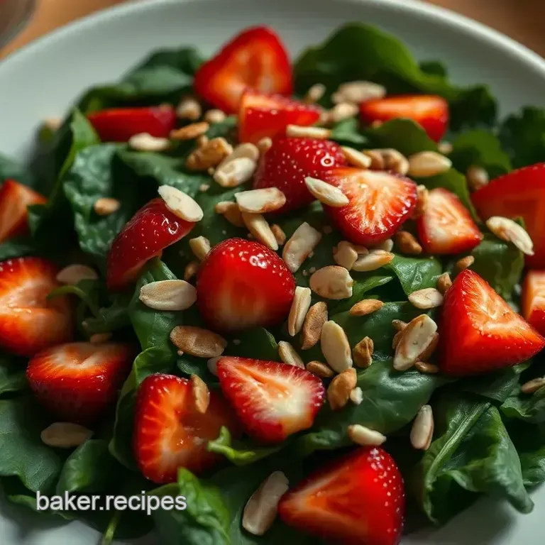 Strawberry Spinach Salad with Sweet Poppy Seed Dressing