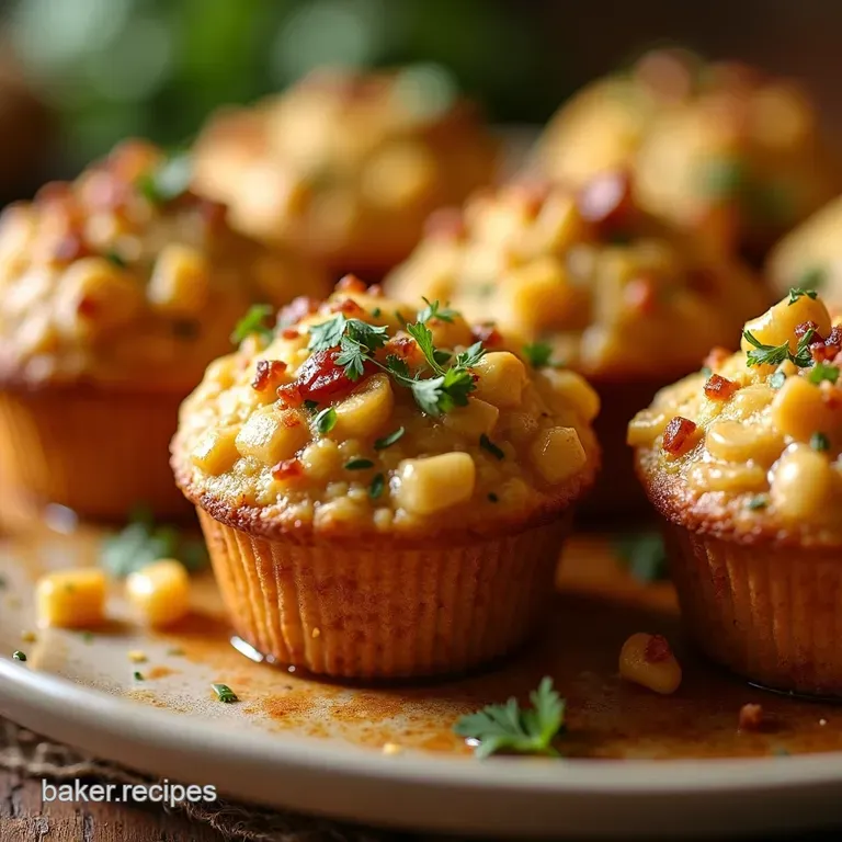 Stuffing Muffins Thanksgiving in a Bite presentation
