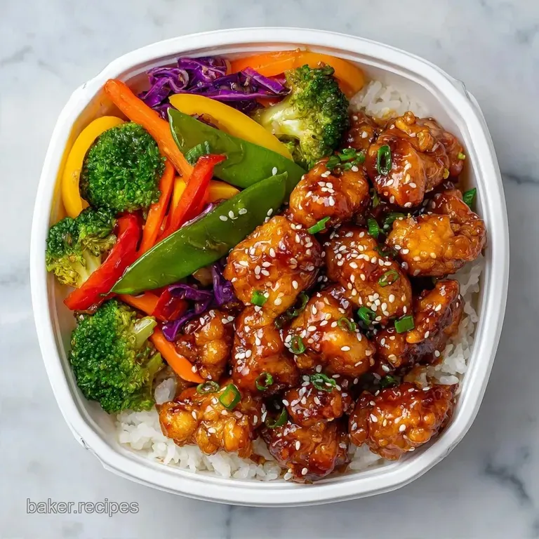 Summer Bento Box Lunch: Zesty Sesame Chicken