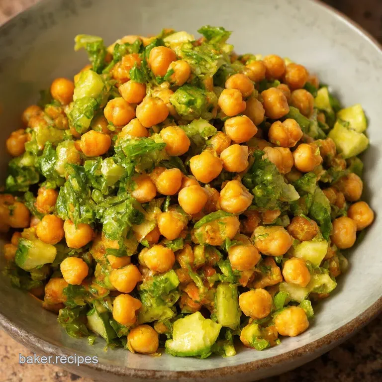 Sunshine Chickpea Salad a Taste of the Mediterranean presentation