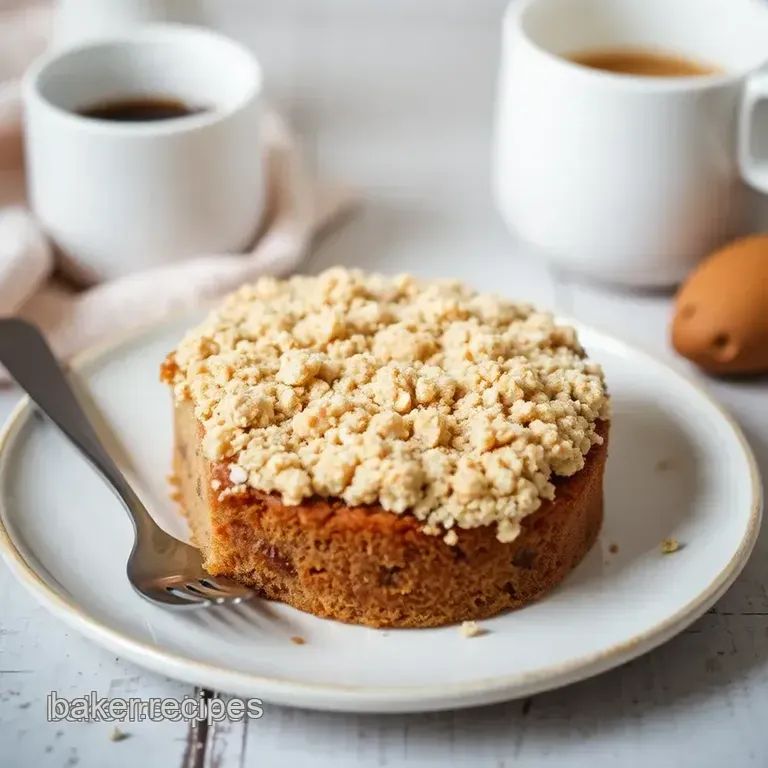 Irresistible Coffee Cake with Crunchy Crumb Topping presentation