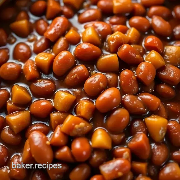 Sweet and Savory Bush' s Vegetarian Baked Beans presentation