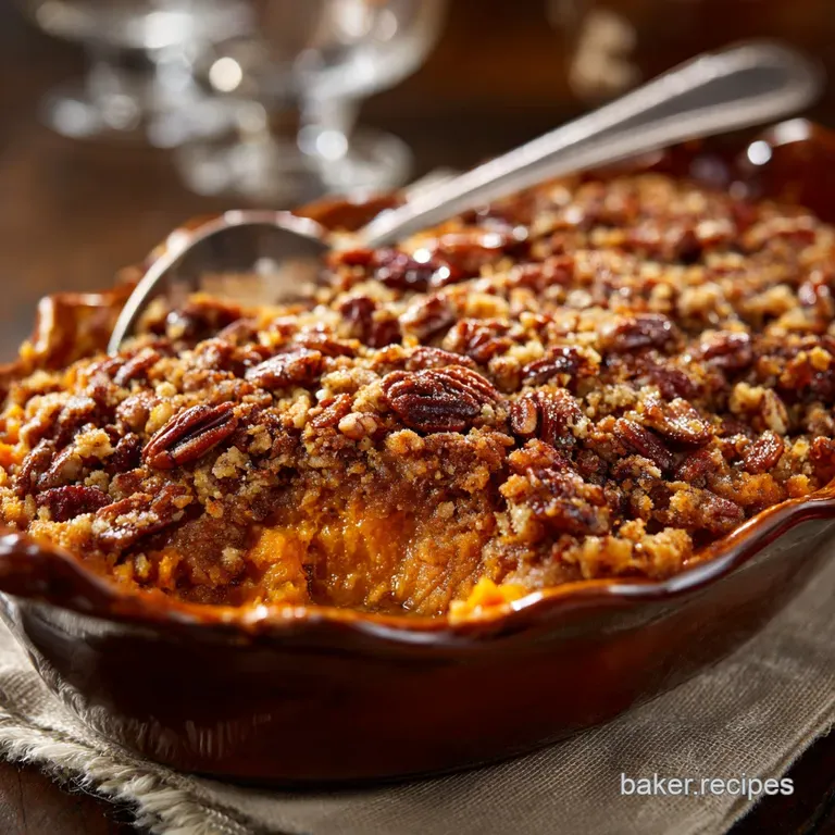 Sweet Potato Casserole with Pecans: the Ultimate Brown Sugar Streusel Recipe presentation