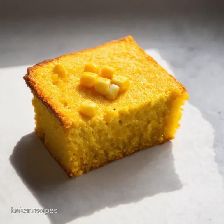 Sweet Savory Cornbread with Corn A Double Dose