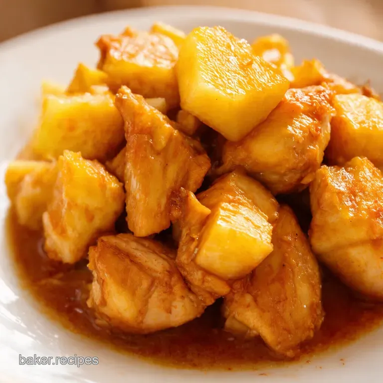 Sweet Sour Pineapple Chicken Aloha China presentation