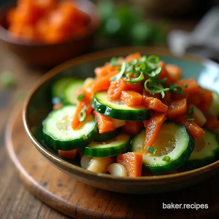 The Wakeup Call Asian Cucumber Salad Tangy Spicy and Irresistibly Crunchy presentation