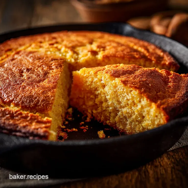 Sweet Cornbread the Ultimate Tender Skillet Recipe with Buttermilk presentation