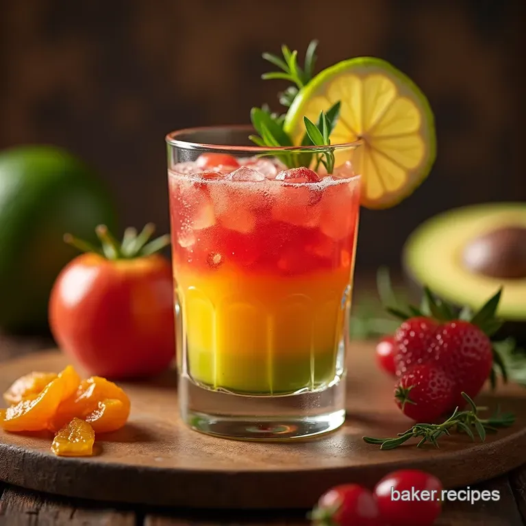 The Terrapin Station Tropical Trip a Layered Vibrant Rum Punch presentation